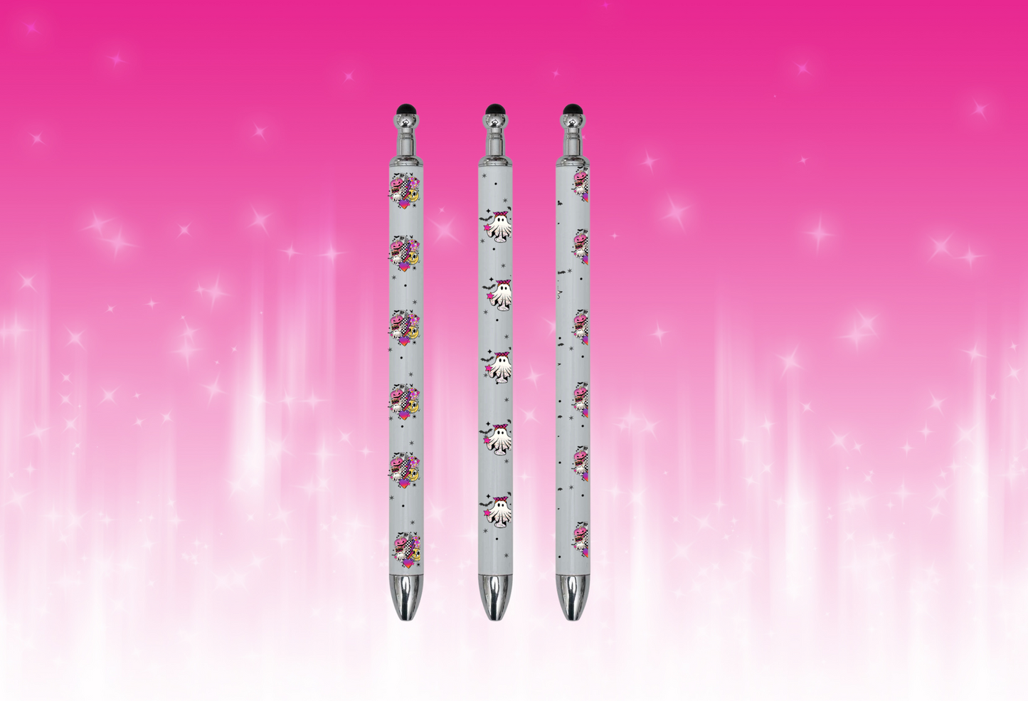 Retro Ghost Gel Pen with Stylus