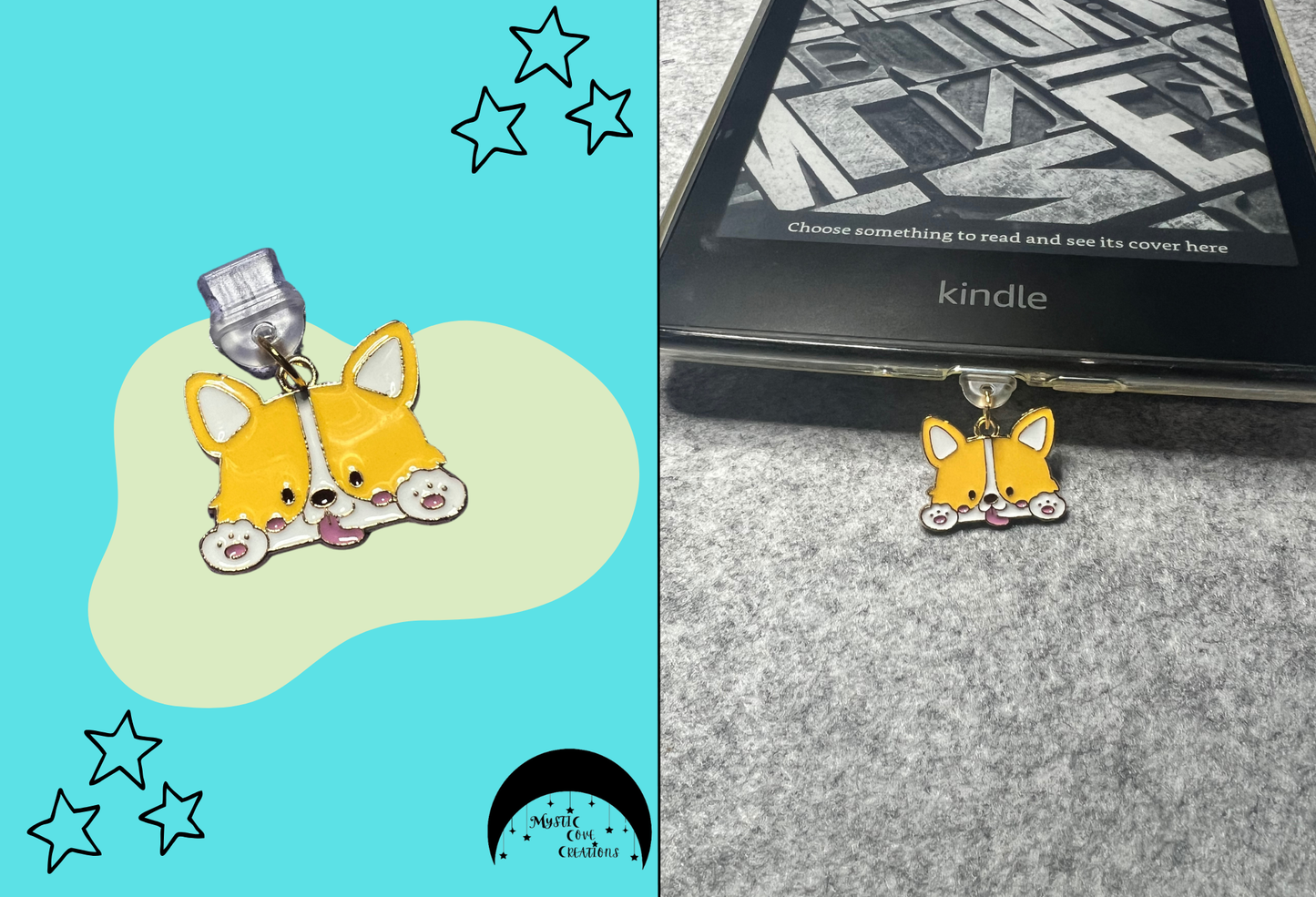 Corgi Cuteness Dust Plug Charm-USB-C/Type-C