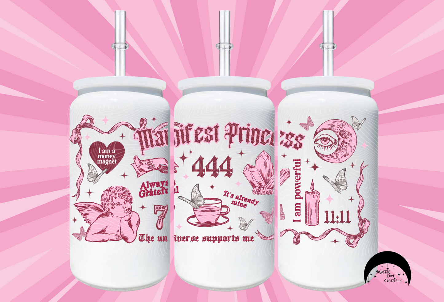 16 oz Manifest Princess Stainless Steel Can