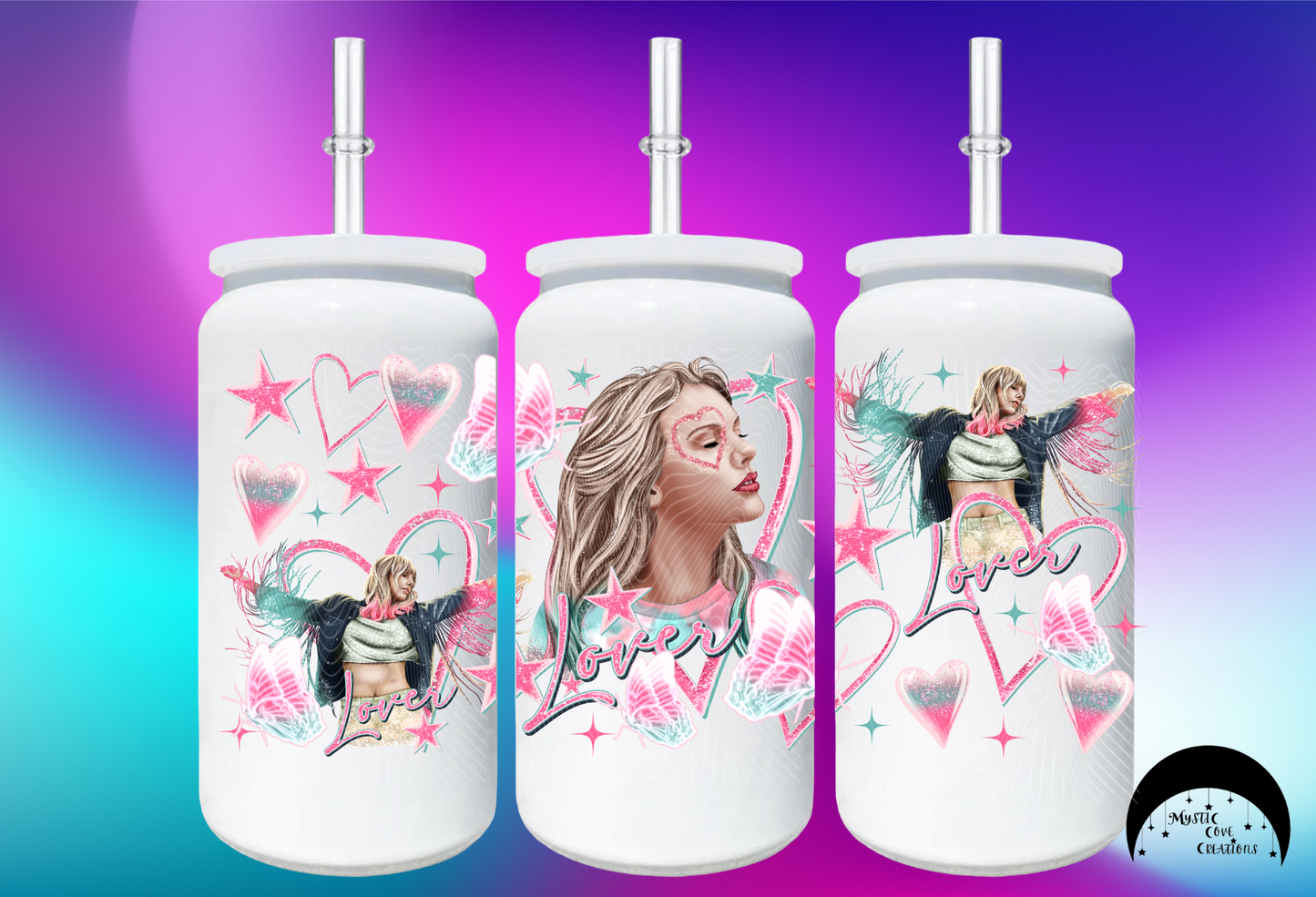 16oz Swiftie "Lover" Stainless Can Tumbler