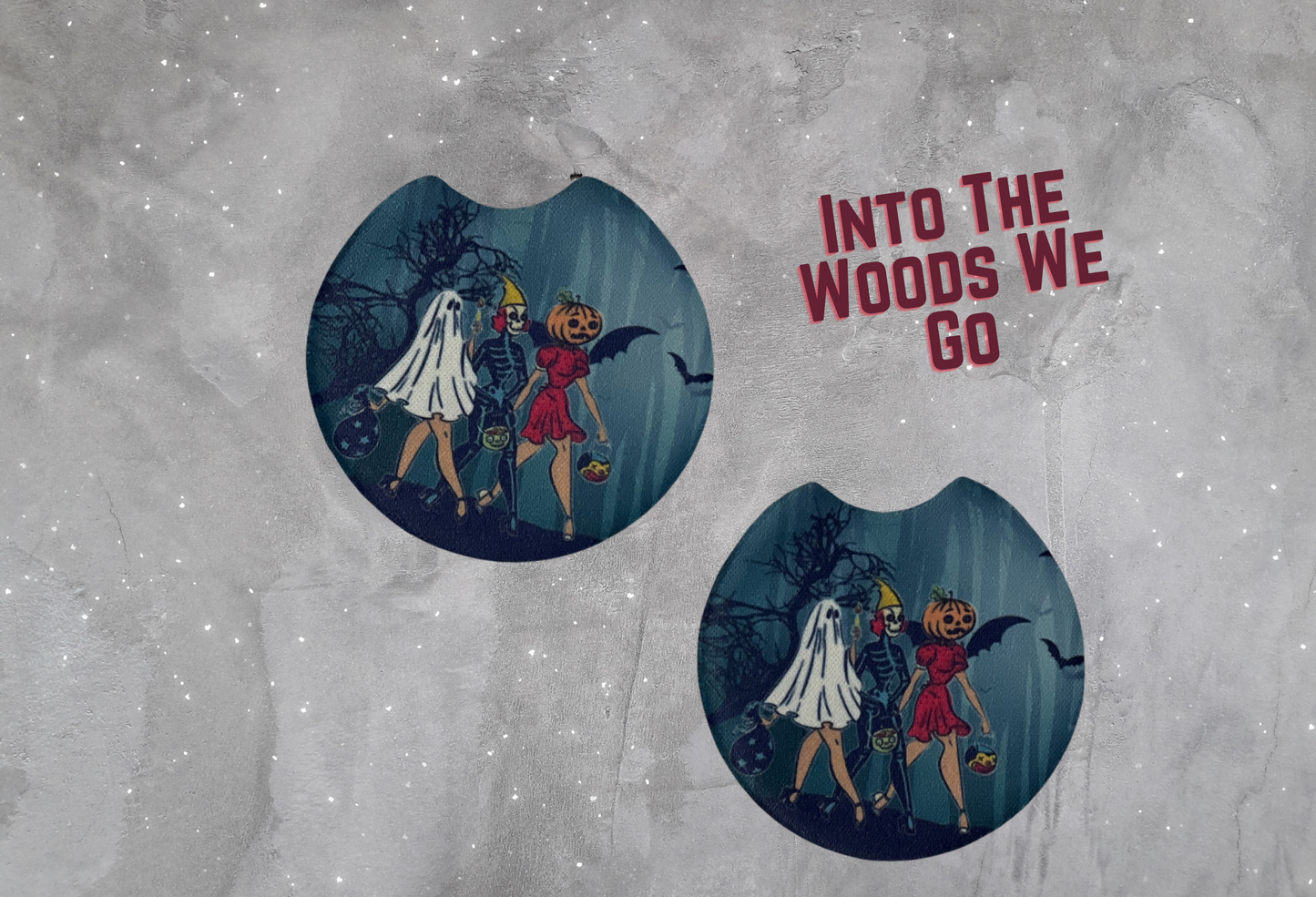 Into the Woods We Go Car Coasters