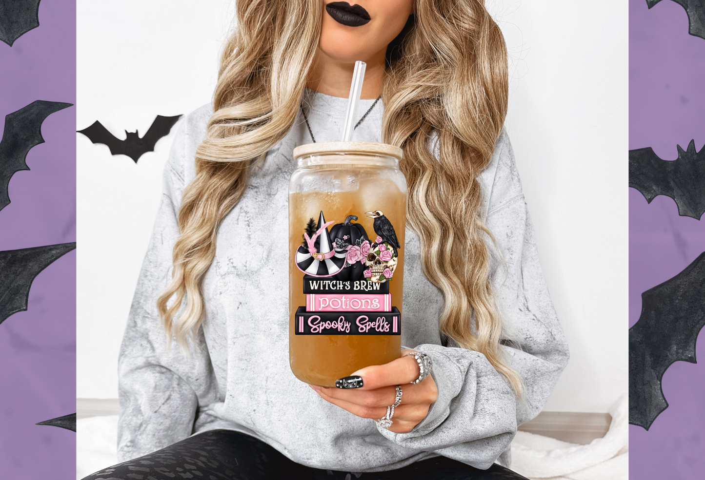 16 oz Witch's Brew Glass Can