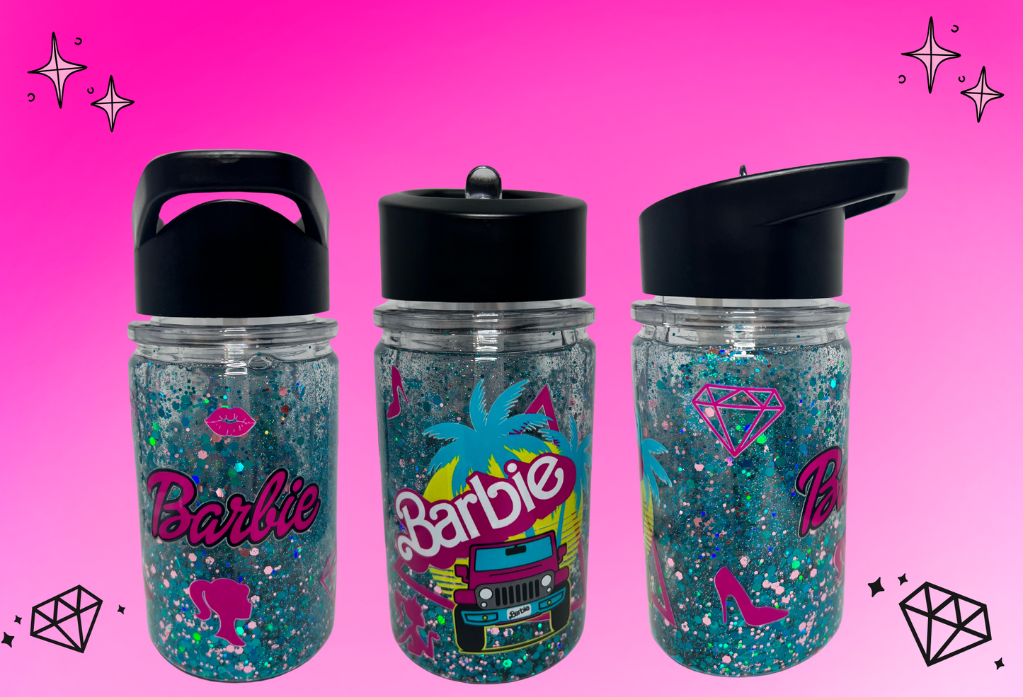 Kid 10oz Glitter Snow Globe Malibu Tumbler