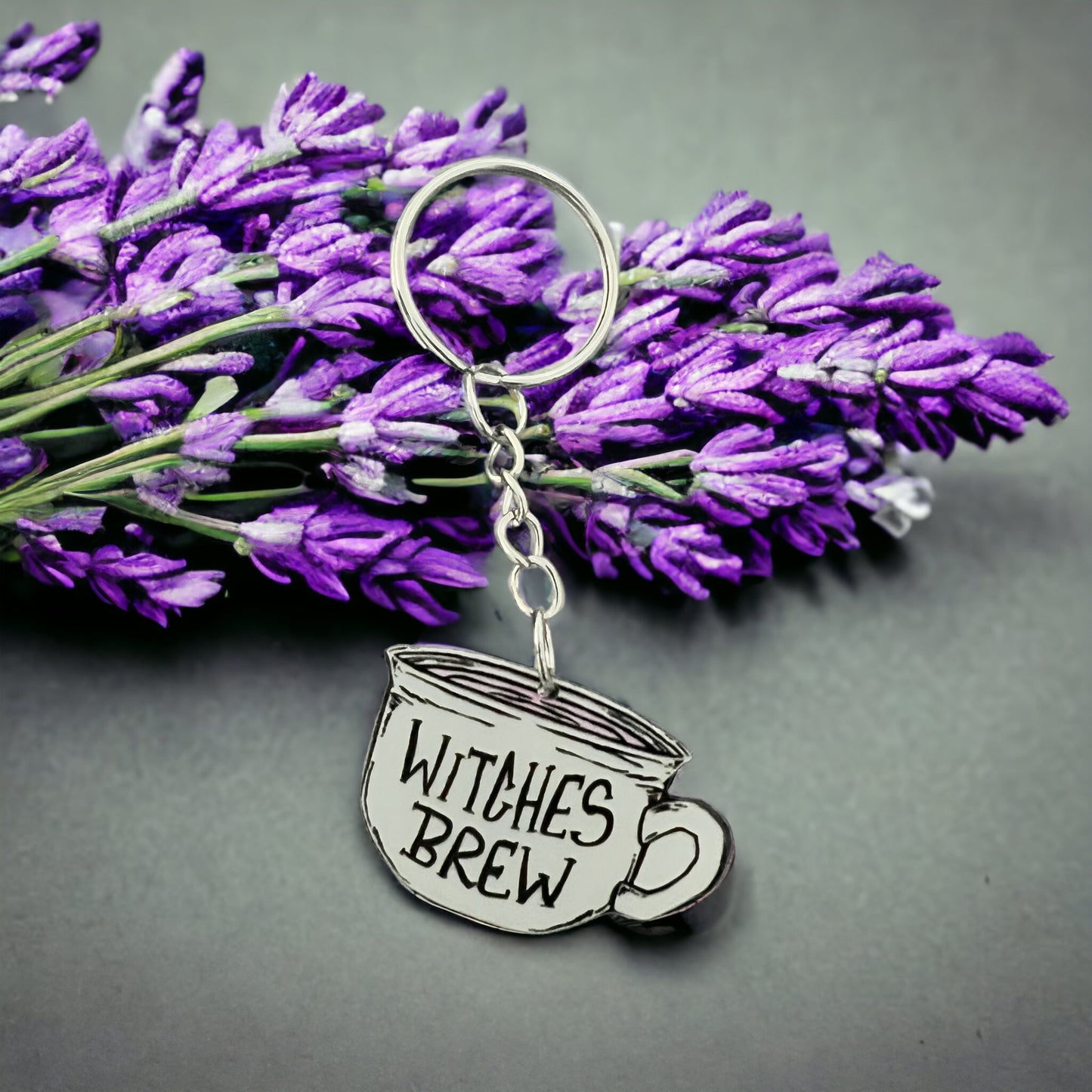 Cute Witches Brew Acrylic Keychain