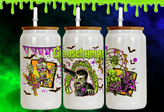 Glow in the dark 16 oz stainless steel Slappy can tumbler