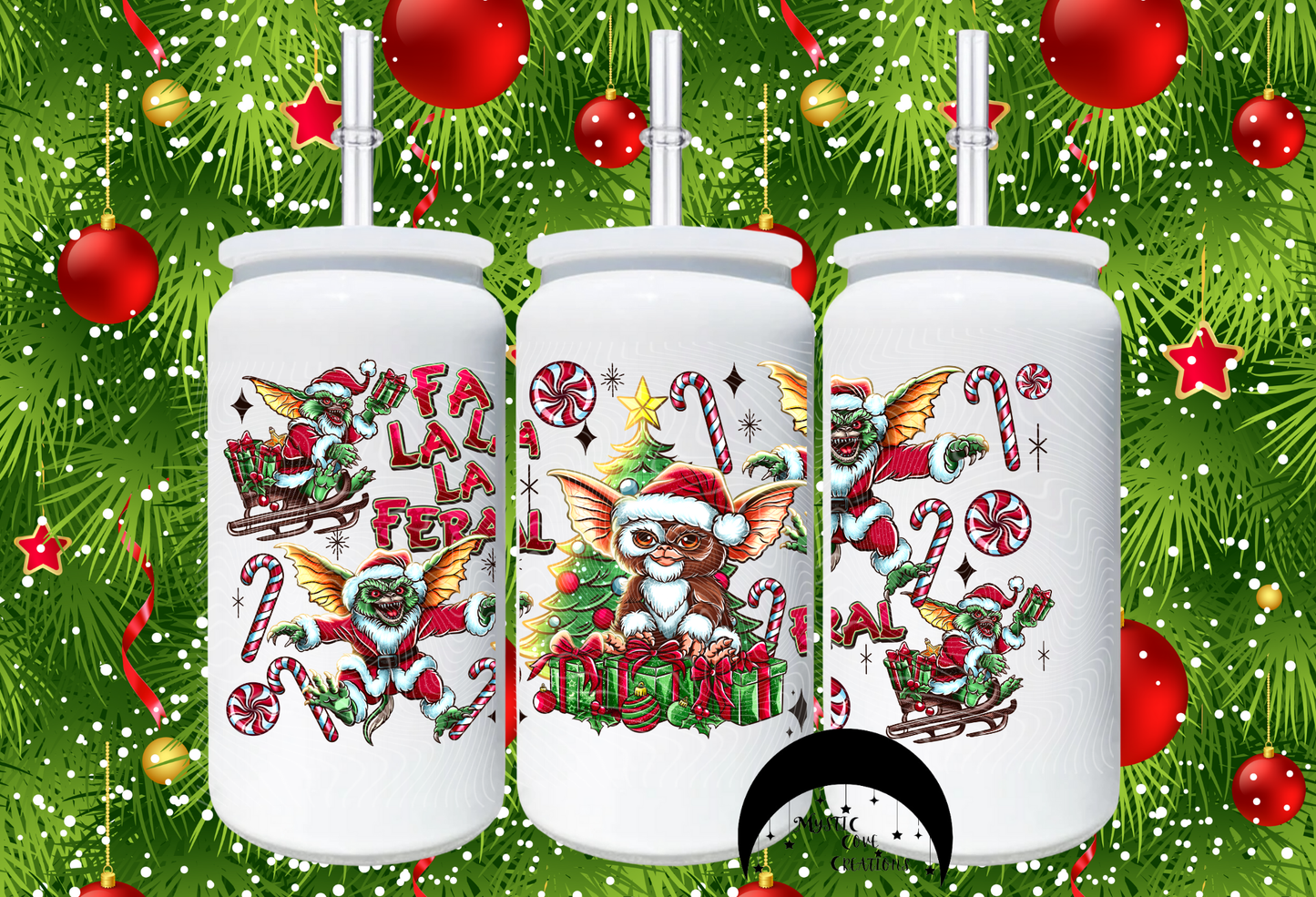 16oz A Gizzy Christmas Stainless Steel Can Tumbler