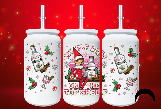 16oz My Elf On The Shelf Stainless Steel Can Tumbler