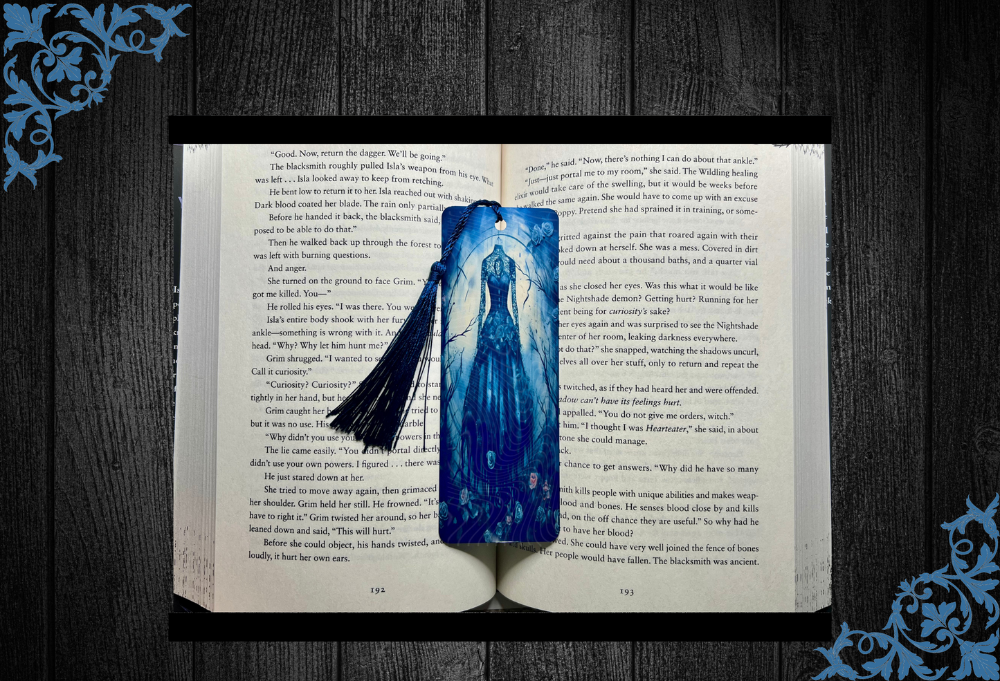 The Unforbidden Black Dress Metal Book Mark