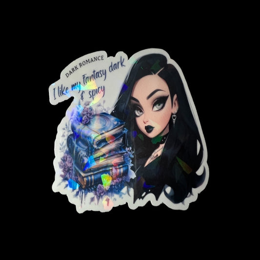 Dark Romance Holographic Sticker