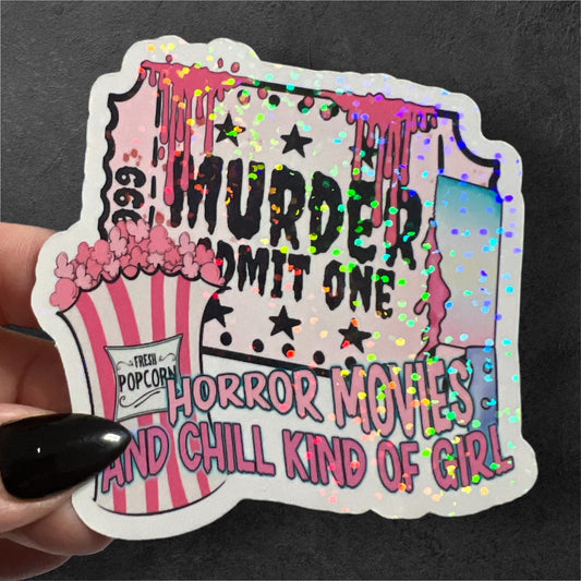 Murder Admit One Sticker