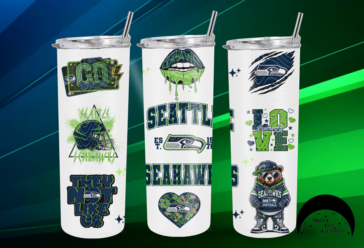 20oz Seahawks stainless steel tumbler